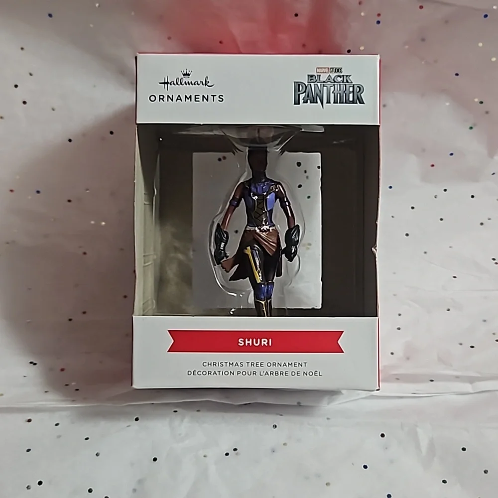 HALLMARK LIMITED EDITION BLACK PANTHER SHURI ORNAMENT: NEW IN PACKAGE